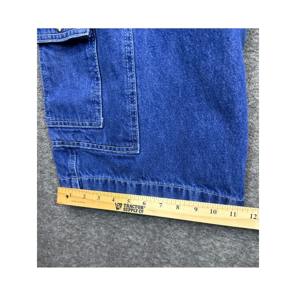 BDG Urban Outfitters Presley Wide Leg Cargo‎ Blue Jeans Size 24 Flare Baggy Y2K